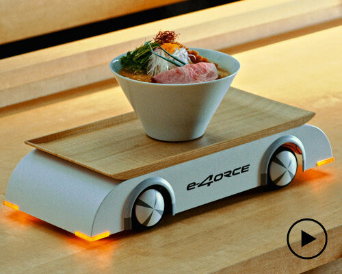 nissan’s e-4ORCE ramen counter serves noodle soup bowls without spilling a drop