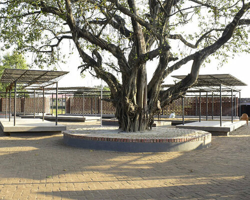 open-air market built around large tree breathes new life into narindrapur village, india