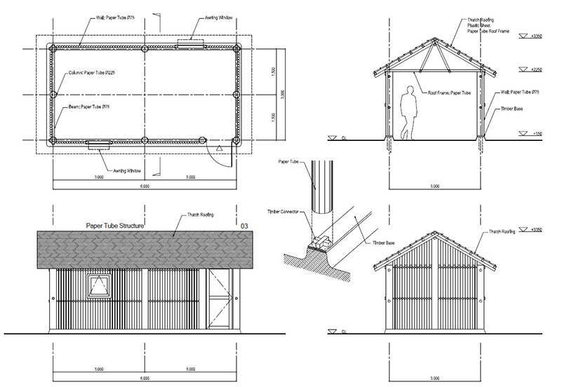 shigeru ban's refugee shelters create housing for asylum seekers in kenya