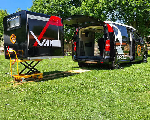 beauer introduces the XVan, an expandable RV extension that sleeps up to four people