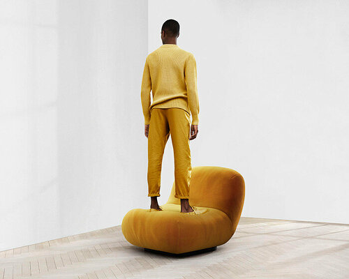 karim rashid's chelsea chair for boconcept blends in like nature's extension