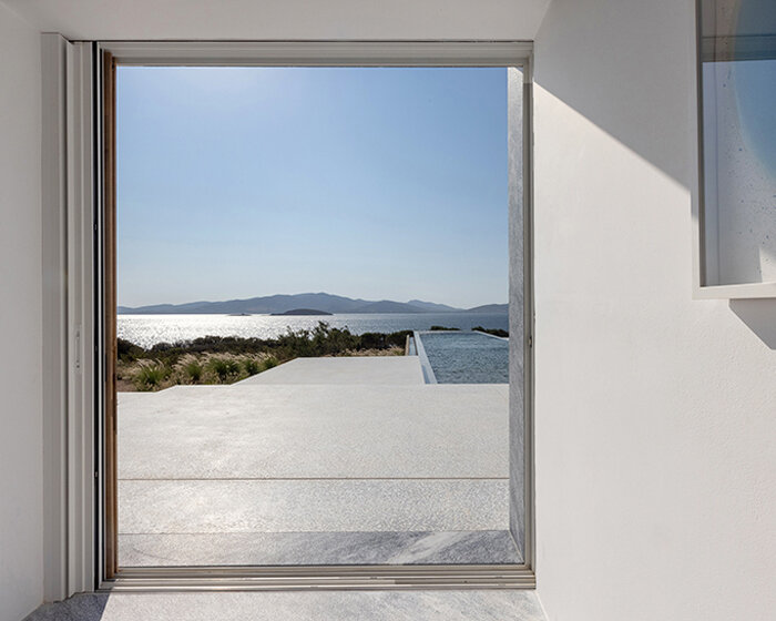 set in greece, the 'paros residence' blends subtle modernism with traditional craft