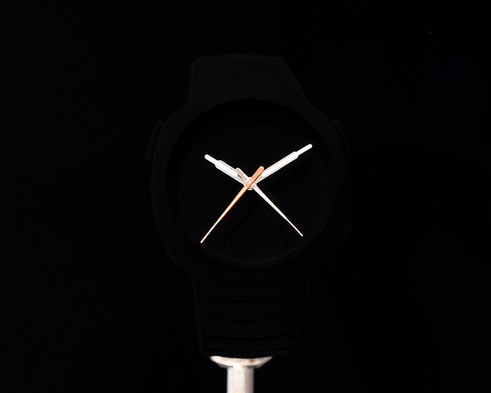 covered in vantablack®, h. moser & cie.'s blacker than black watch seems to disappear