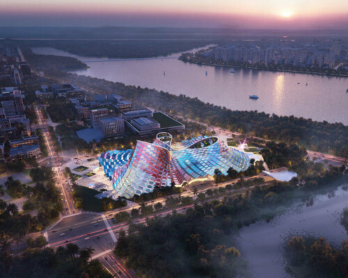 heatherwick studio unveils vibrant opera house for china's tropical island of hainan