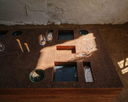 kuidas.works builds rammed earth dining table within seven days