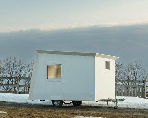 lightweight mobile unit houses remote radio station and travels throughout japan