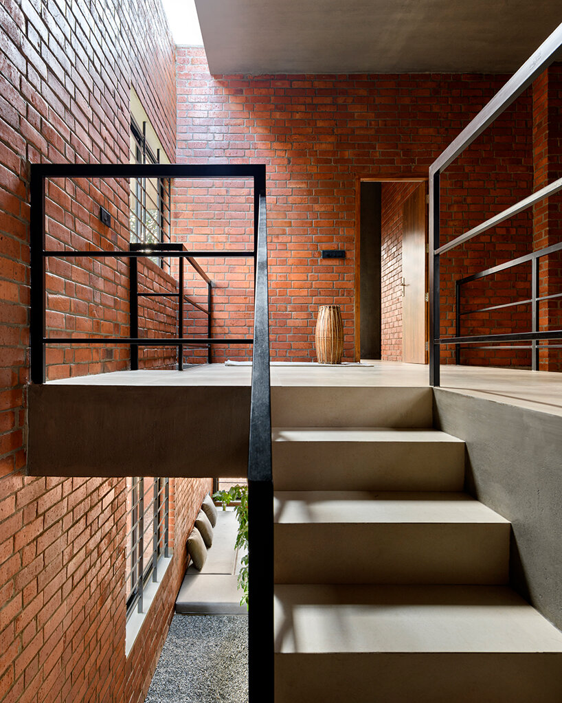 step inside this narrow brick house by srijit srinivas, a lush oasis in ...