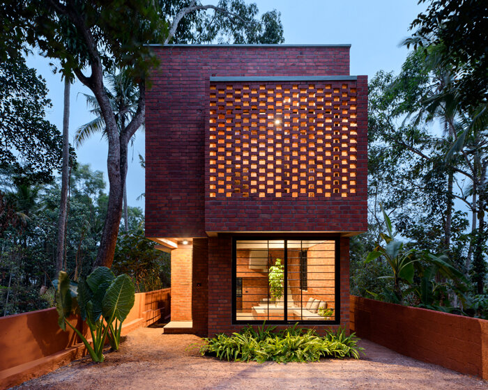 step inside this narrow brick house by srijit srinivas, a lush oasis in india