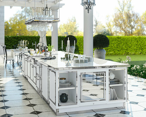 officine gullo brings the heart of the home outside with outdoor tailor-made kitchens