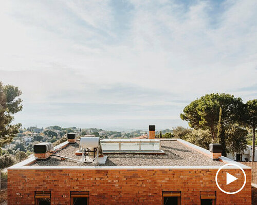 greenhouse-like patio punctures slow studio's passive house in spain