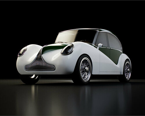 olympian electric car combines advanced technology with a retro look