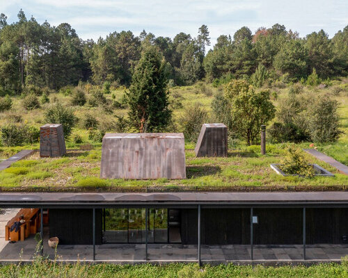 net-zero retreat in mexico combines home, studio + off-grid bathhouse