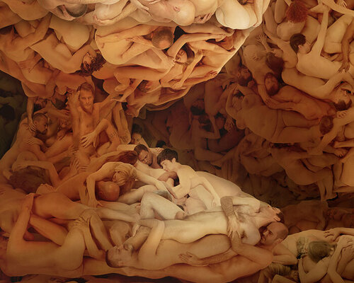 angelo musco’s latest piece depicts thousands of nude bodies forming a vast landscape