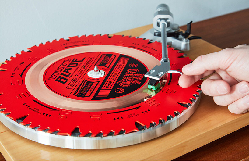 the weeknd teams up with MSCHF to create limited vinyl pressed on actual  saw blade