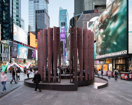 a tree grows in times square: CLB architects sculpts monumental FILTER during NYCxDesign