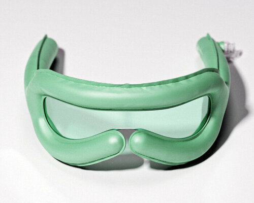 conceptual, inflated eyewear explores inflatable trend in fashion