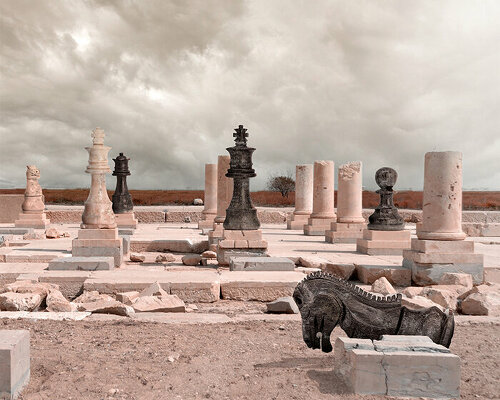 mohammad hassan namdari recreates persian heritage sites using chess pieces