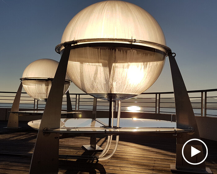 HelioWater spheres use solar power to turn seawater into clean drinking water