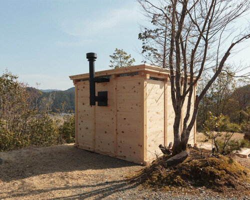 hinoki sauna in japan combines local cypress wood and traditional construction methods