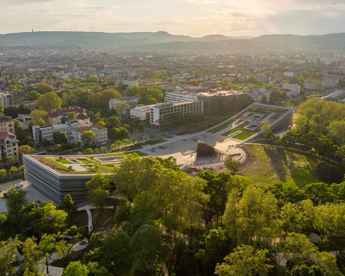 the 'museum of ethnography' is built underground to expand a park in budapest