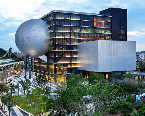 OMA completes taipei performing arts center with three 'plugged in' volumes