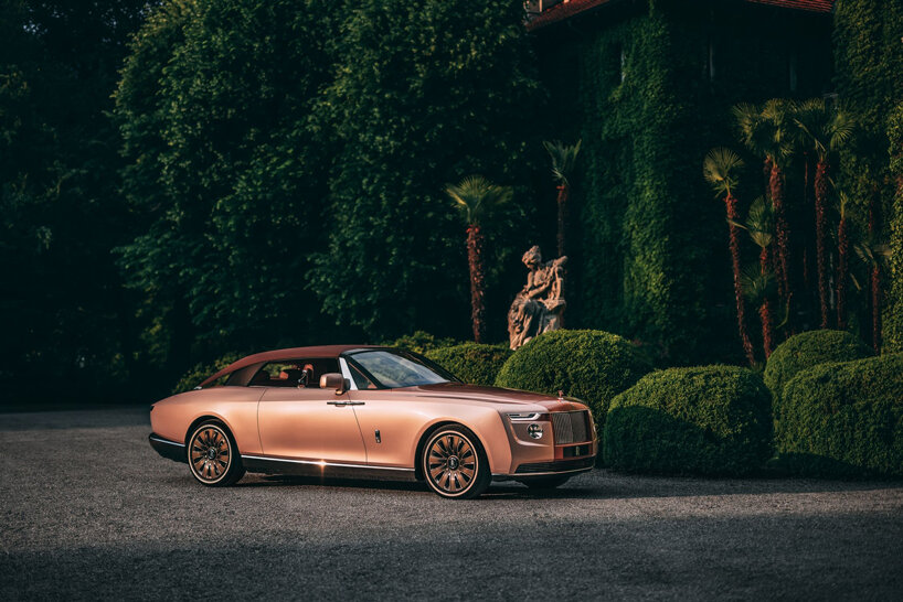 rolls-royce debuts pearl inspired 'boat tail' on the shores of