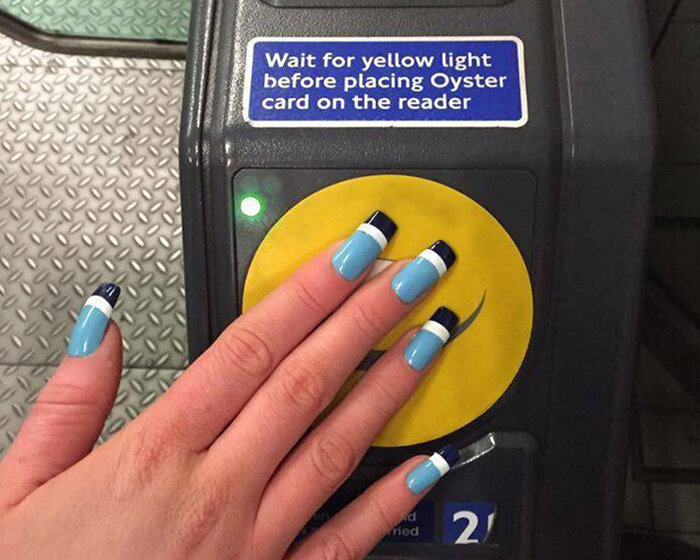 a set of fake nails make your oyster card obsolete