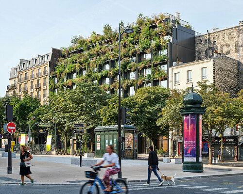 triptyque architecture + philippe starck complete the verdant villa M in montparnasse, paris