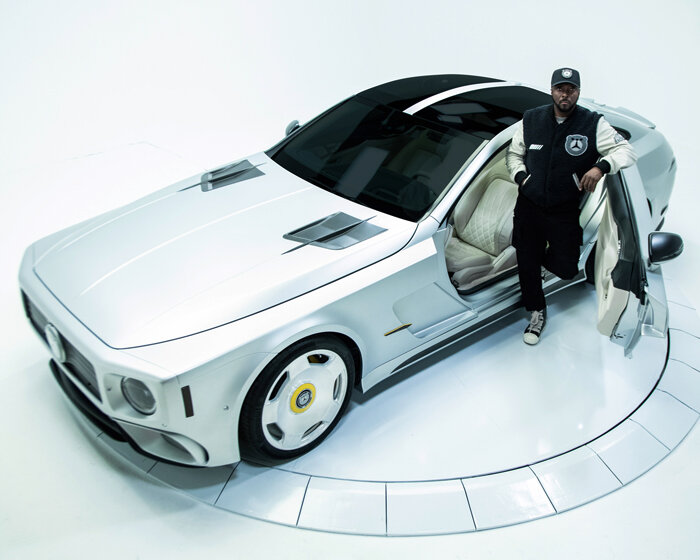 will.i.am and mercedes unveil custom AMG GT 4-door with boxy G-wagen front