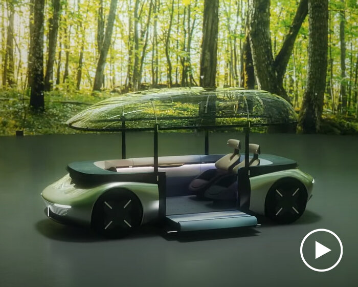 concept car AKXY2 has a boat-shaped bubble and doubles as a portable picnic area