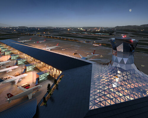 bjarke ingels group to introduce a new, light-filled 'dock A' for zurich airport