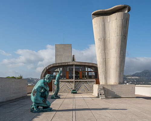 daniel arsham takes over a le corbusier-rooftop in marseille