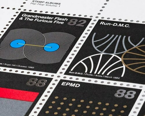 dorothy reimagines 42 classic hip-hop albums as oversized postage stamps