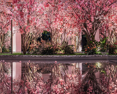 QUAD studio's ethereal landscape installation at the arles celebrates the four seasons