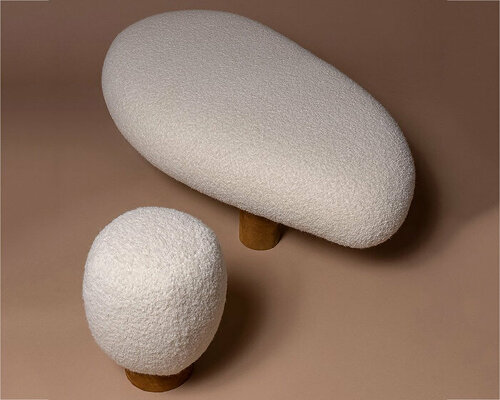 furniture series by mari koppanen imitates polypore mushrooms at different stages of growth