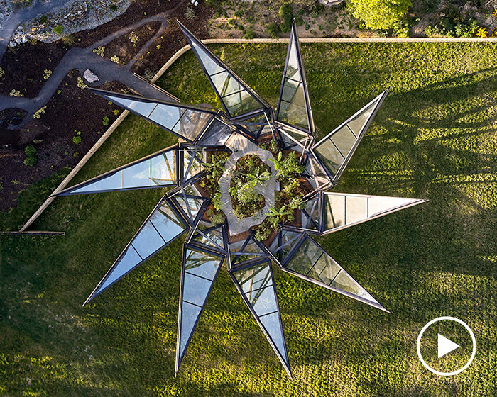 heatherwick studio's kinetic glasshouse unfolds like a flower