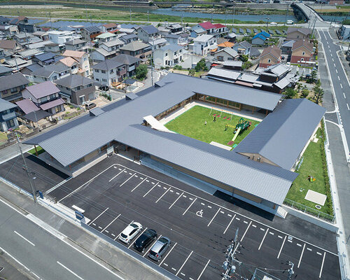 katsuhiro miyamoto & associates shapes courtyard-like nursery school in japan