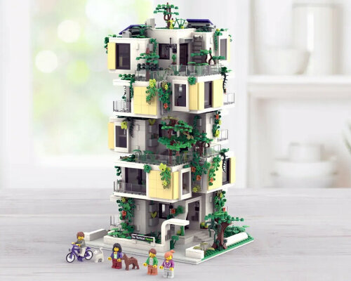 bosco verticale in milan built using 2,980 LEGO pieces