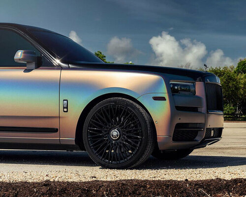 lianko ramirez wraps rolls-royce cullinan in iridescent color