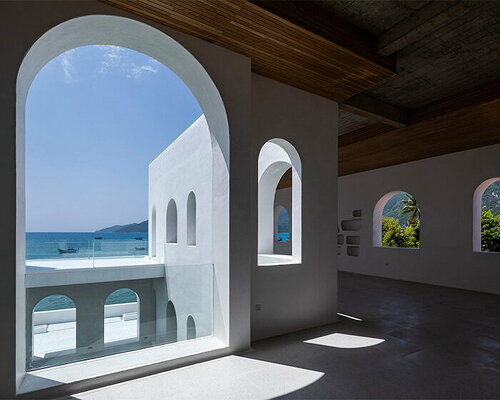 this minimalist whitewashed villa brings greek island architecture to vietnam