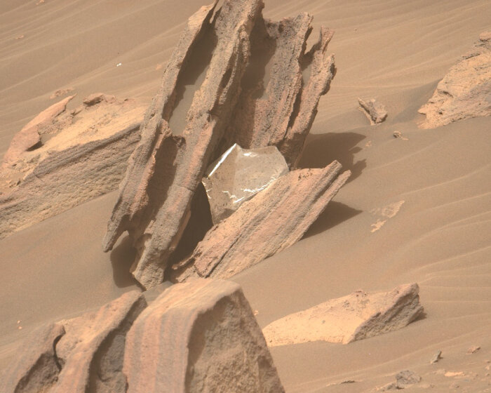 NASA's perseverance rover finds a piece of trash on mars