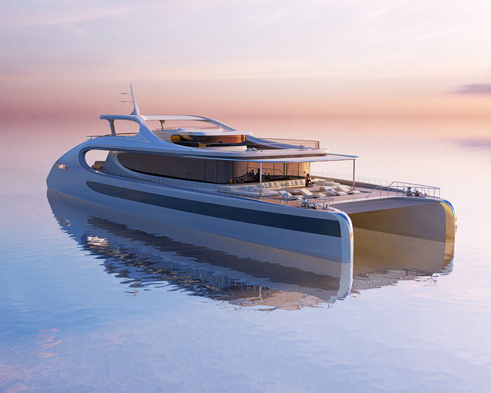 zaha hadid architects designs electric 'oneiric' catamaran for italian yacht builder rossinavi