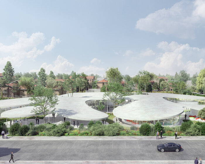 SANAA sets a sinuous campus in a park for italian supermarket esselunga