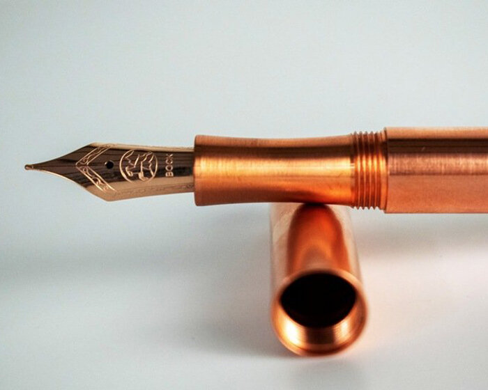 sleek and timeless, the inder copper pen holds antimicrobial properties