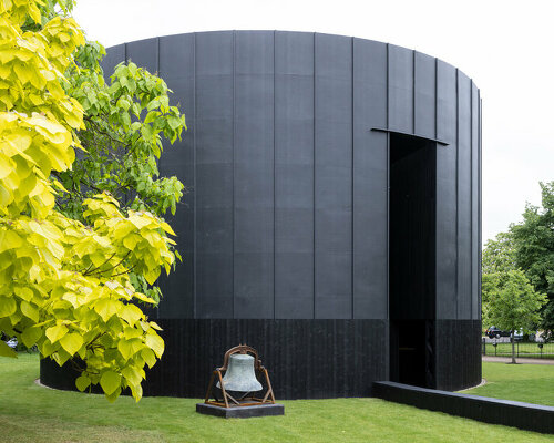 theaster gates completes 'black chapel' as first non-architect to design serpentine pavilion