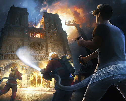 ubisoft's new VR game casts players as firefighters trying to save a burning notre-dame