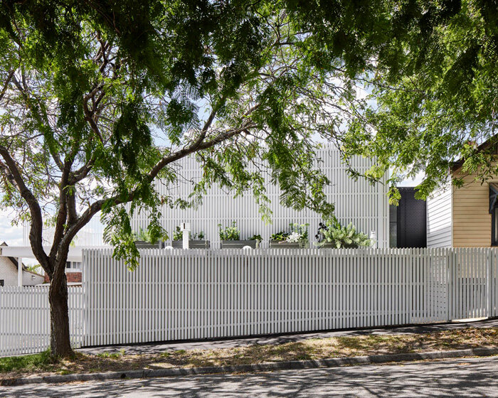 austin maynard architects' white picket house harnesses the suburban 'good old days'