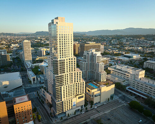 frank gehry's the grand in LA opens with apartments overlooking the walt disney concert hall