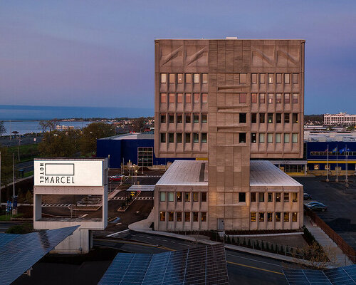 iconic 1970s brutalist building given new life as 'hotel marcel' in connecticut