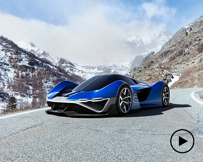 IED master students steer concept car 'A4810 project' to the alps